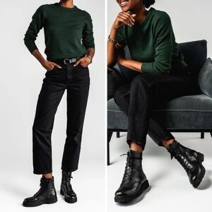 Thursday Black Combat Boots